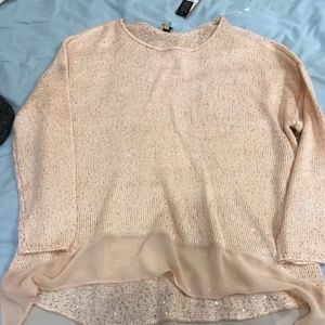 Peach bran new blouse size L with tags